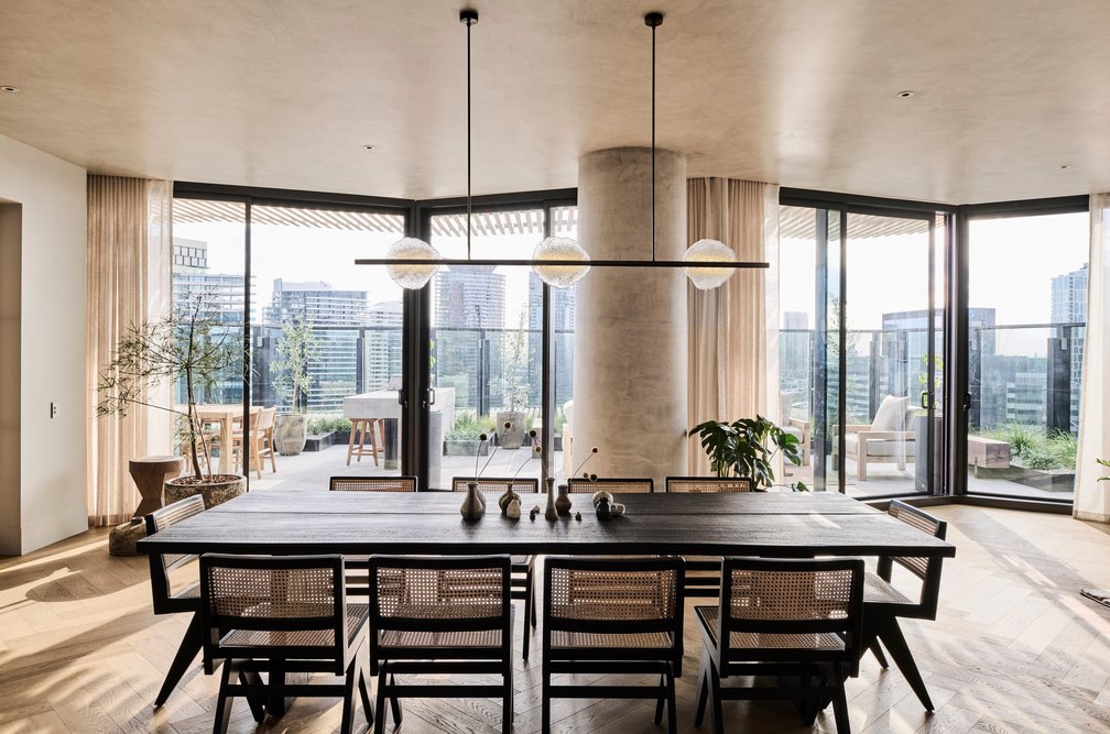 Solt Linear Pendant, penthouse, Melbourne